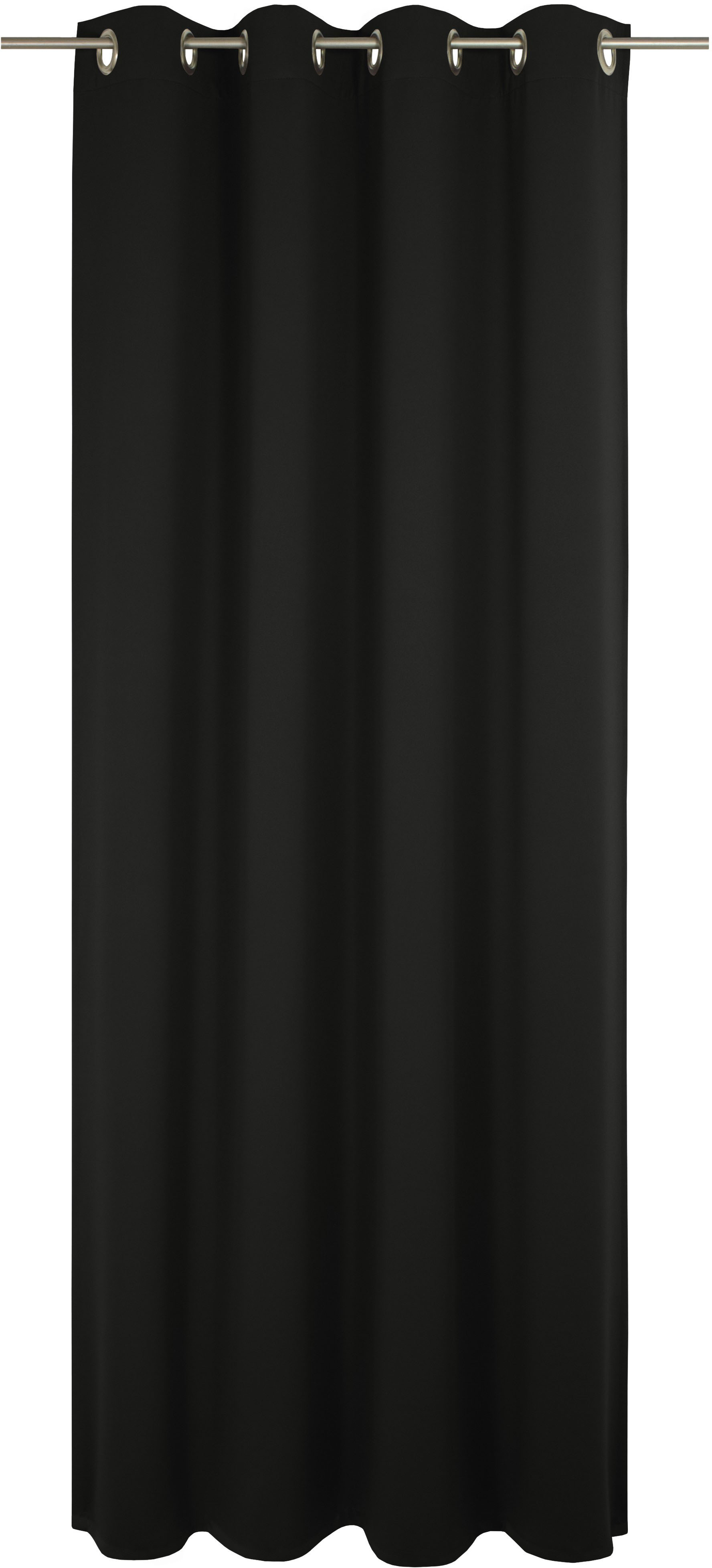 Vorhang WIRTH "Newbury", schwarz, B:130cm H:215cm, Baumwolle, Polyester, Gardinen, nach Maß Image
