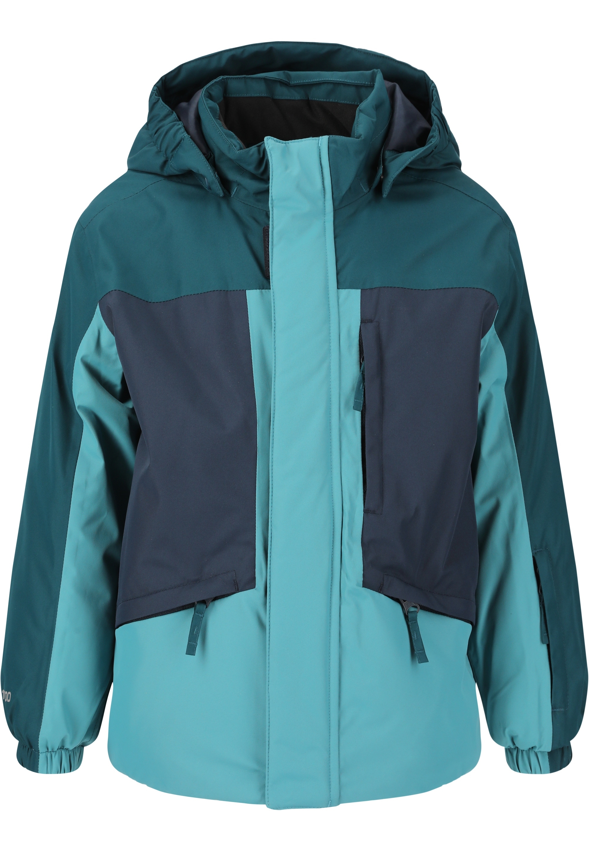Skijacke ZIGZAG "Arctic", Herren, Gr. 152, türkis, 100% Polyester, mehrfarbig, normal, ohne Ausschnitt, Jacken, mit wind- und wasserabweisendem Bionic-Finish Image
