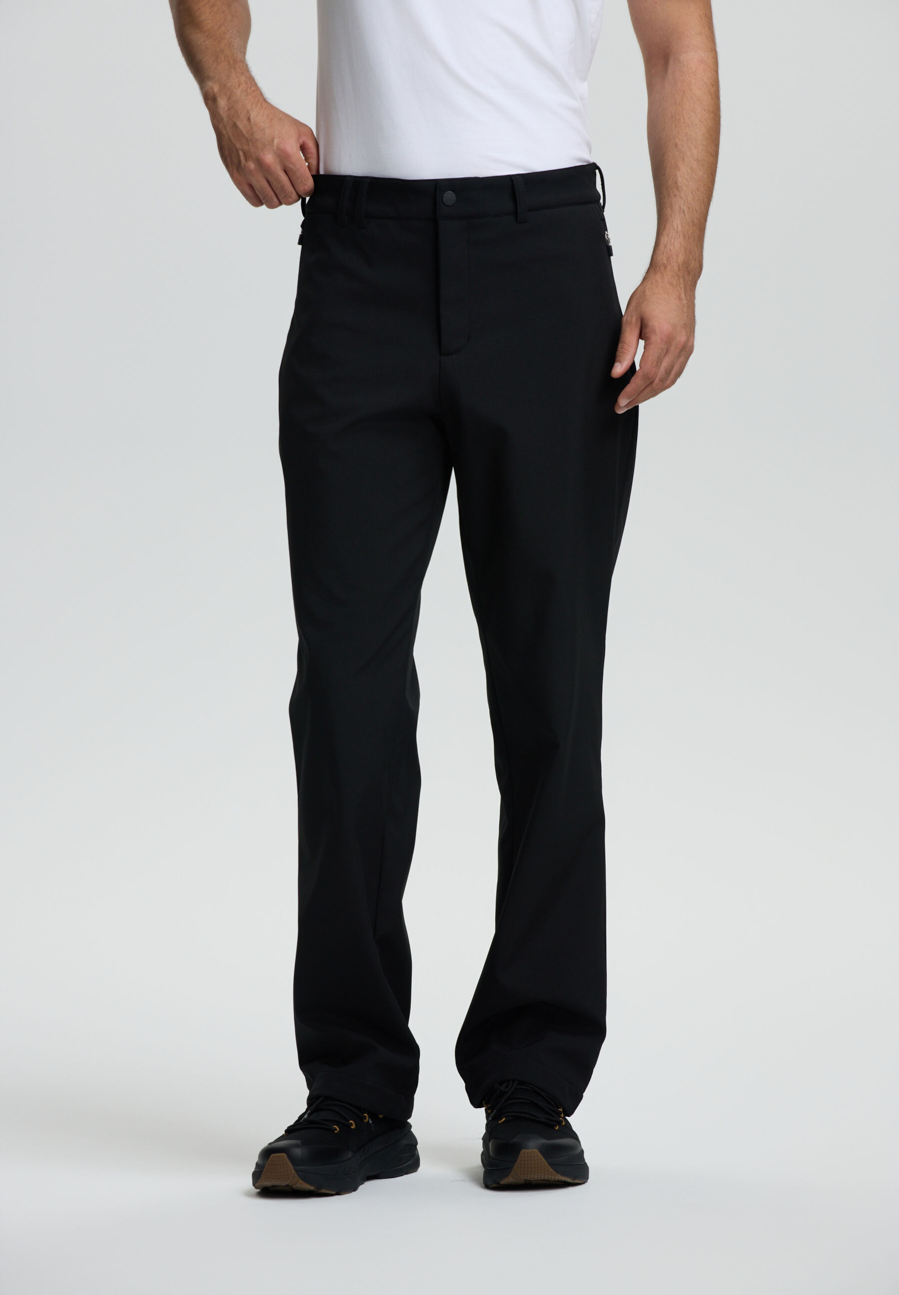 Softshellhose LUHTA "Luhta Softshell hose Kuninkaala", Herren, Gr. 54, EURO-Größen, schwarz, 95% Polyester, 5% Elasthan, Hosen Softshellhose