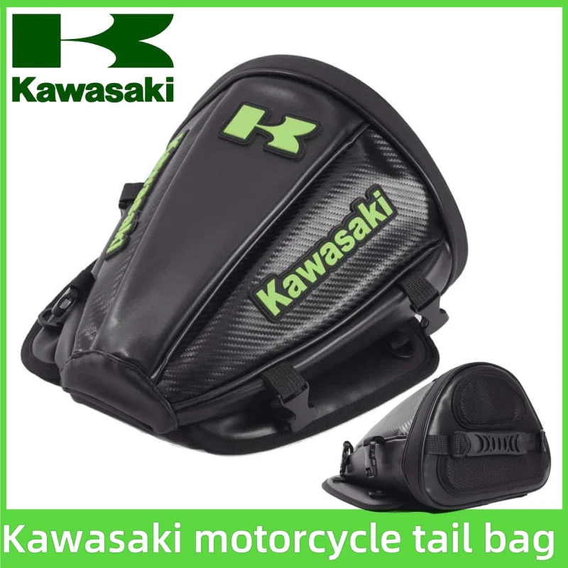 Kawasaki Wasserdichte Motorrad-Hecktasche, Sportgepäck, Sattel-Rückentasche, elektrisches Fahrrad, Motorrad, Roller, seitliche Rückseite, Sicherheitstasche Image