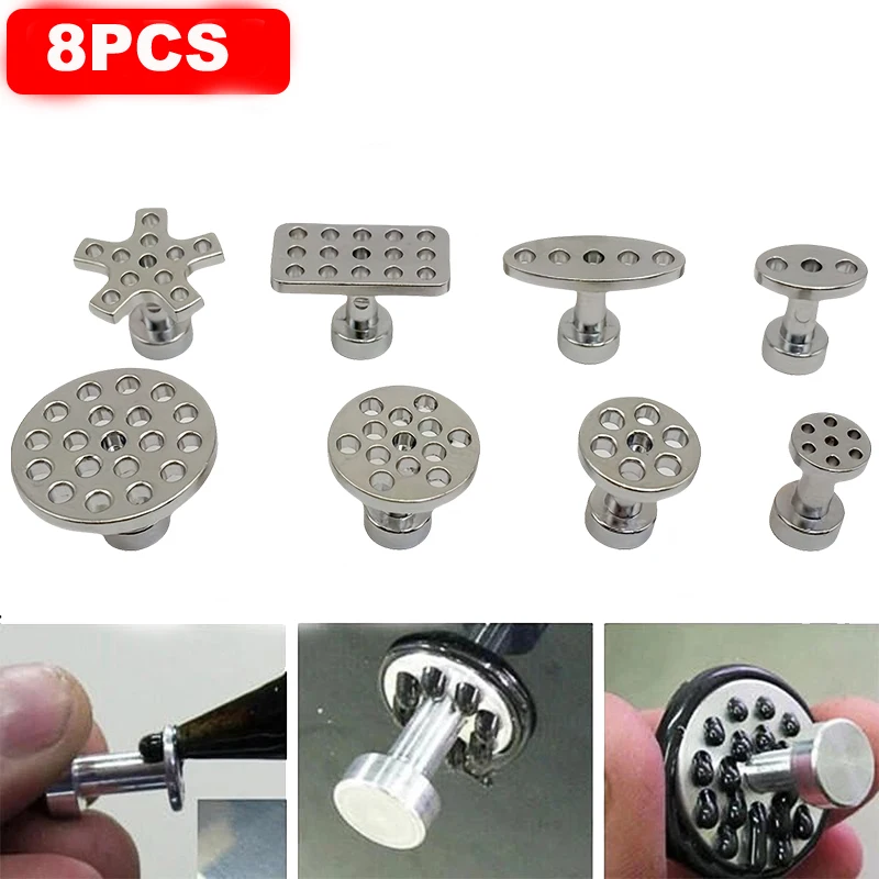 Kleber Tabs Auto Körper Ziehen Werkzeug Paintless Dent Reparatur Werkzeuge Kleber Tabs Pilz Saugnapf Suckers Dent Removal Image