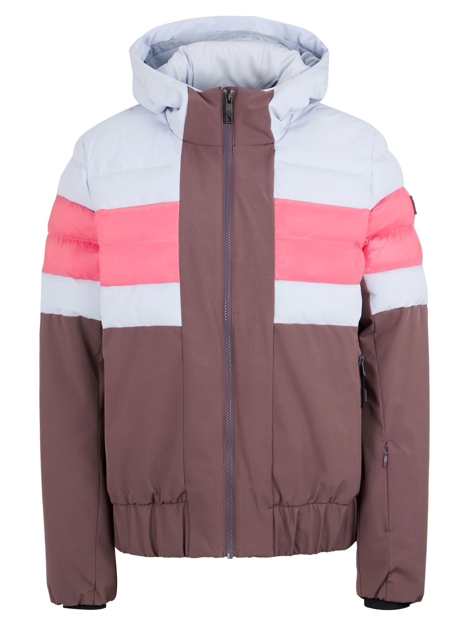 Skijacke ZIENER "TINDIA-Z jacket lady", Damen, Gr. 34, dusty violet, Obermaterial: 100% Polyester (recycelt); Obermaterial 2: 100% Polyamid; Futter: 100% Polyester; Futter 2: 100% Polyamid; Wattierung: 100% Polyester (recycelt); Wattierung 2: 100%... Image