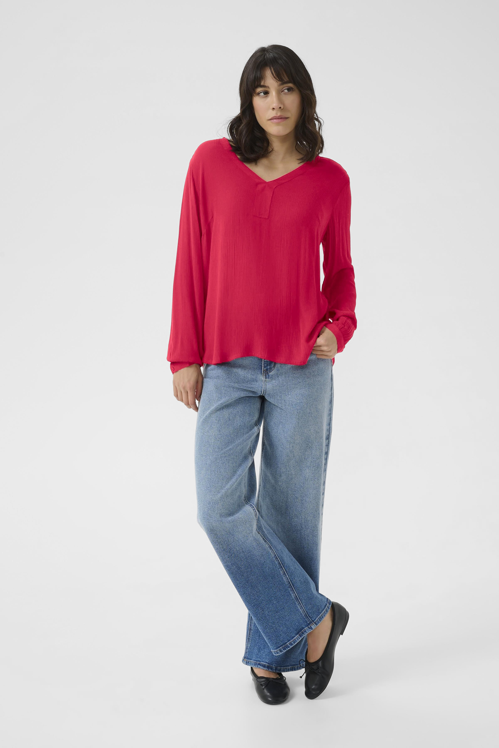 Langarm-Bluse Amber Regular fit red Image