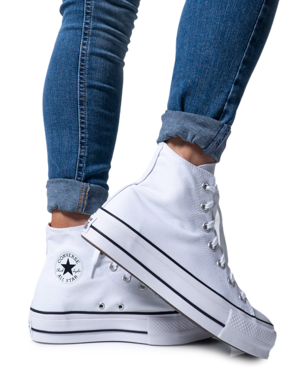 Converse High Top Sneakers mit Plateau Image