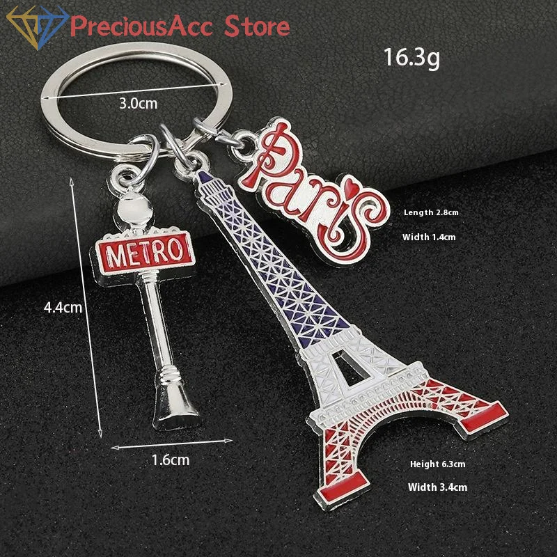 Eiffelturm-Schlüsselanhänger, Damentaschen-Anhänger, Charm, exquisiter Schlüsselanhänger für Souvenirs, ideales Accessoire, Geschenk für Reisende, Liebhaber Image