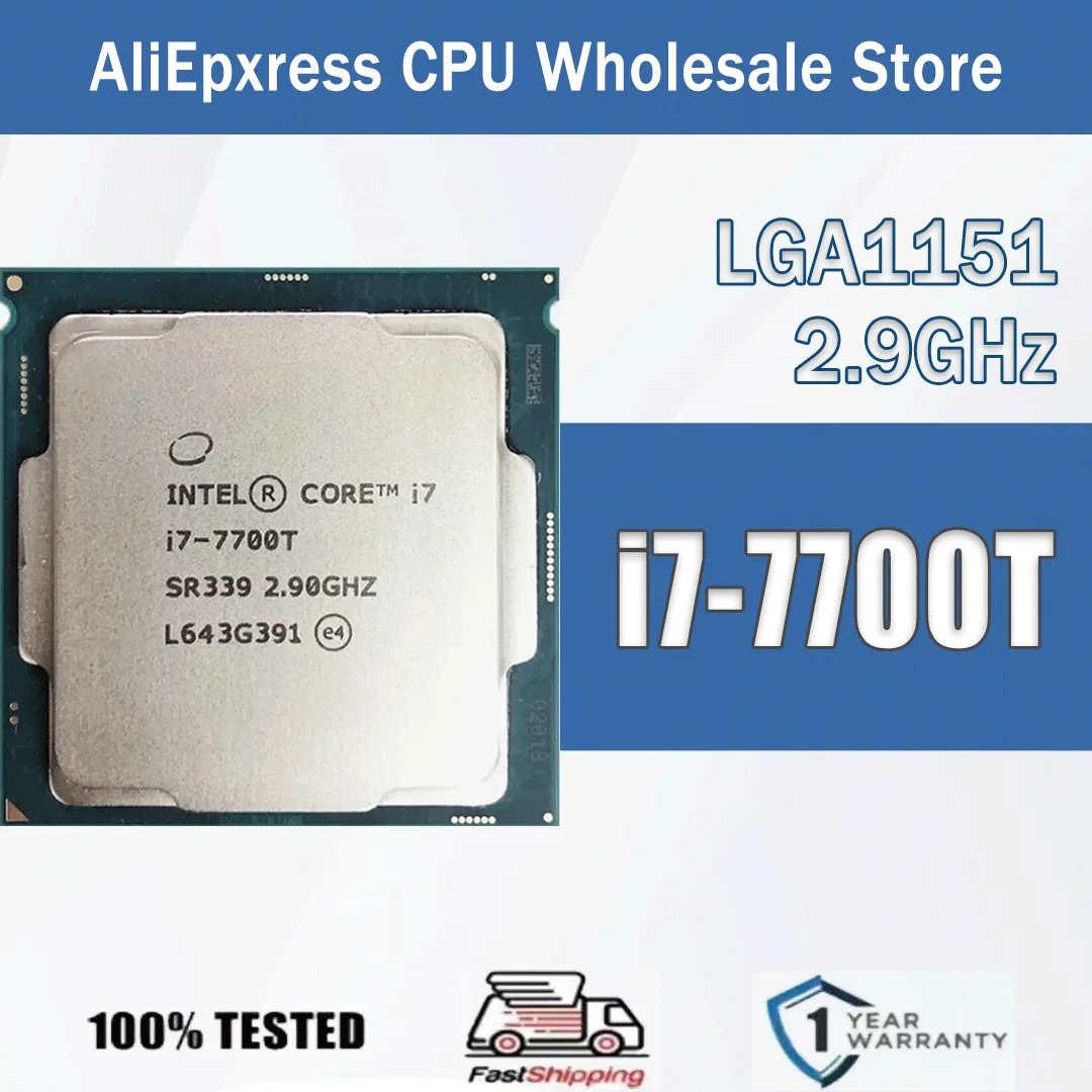 Intel Core I7-7700T 2,9 GHz 4 Kerne 8 Threads I7 7700T Computer CPU Prozessor Server LGA1151 Image