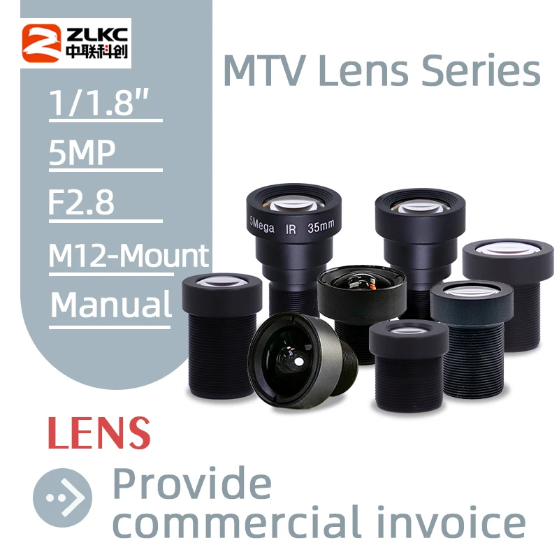 ZLKC m12 Objektiv 1/1/1 ''Kamera 3,37mm 6mm 8mm 12mm 16mm 25mm 35mm 50mm mtv Objektive f2.5 Bild verarbeitung kameras s/m12 montieren CCTV