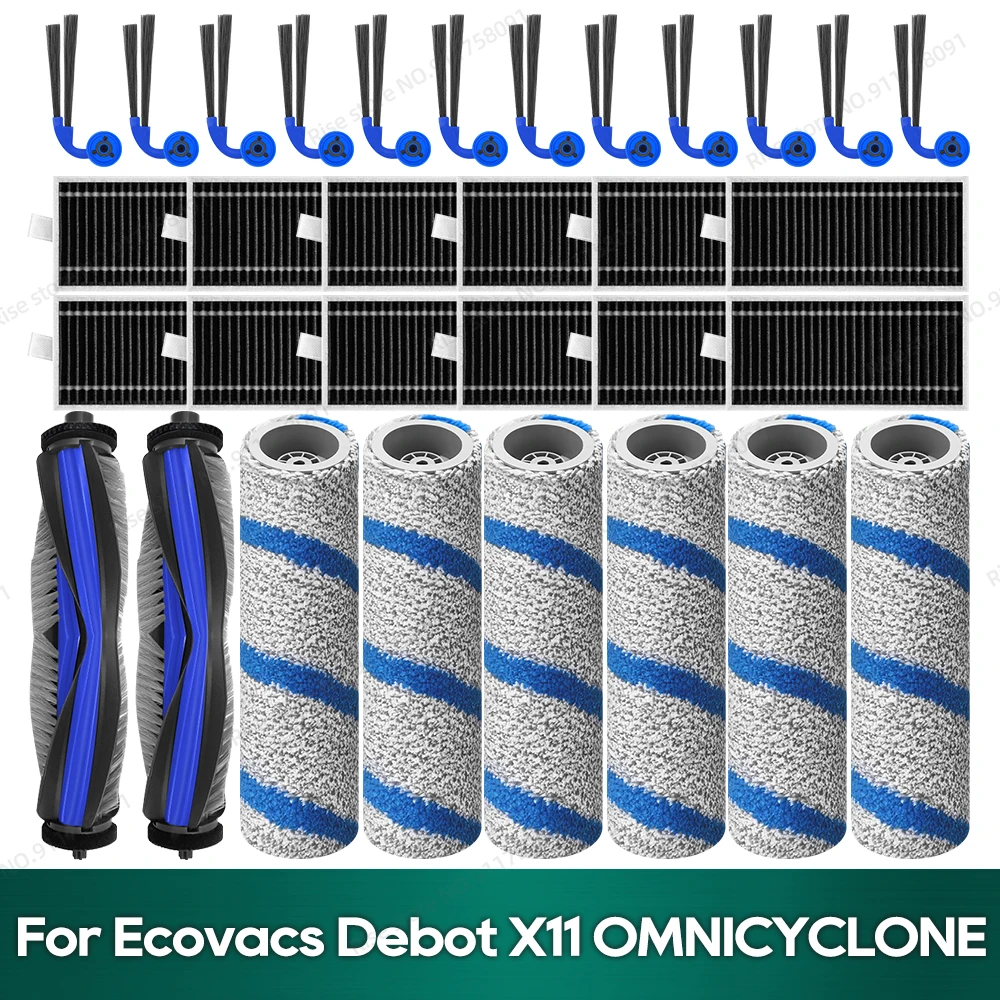 Kompatibel für Ecovacs Deebot X11 OMNICYCLONE / X11 Pro Omni Zubehör Hauptbürste Filter Roller Mop Ersatzteile Image