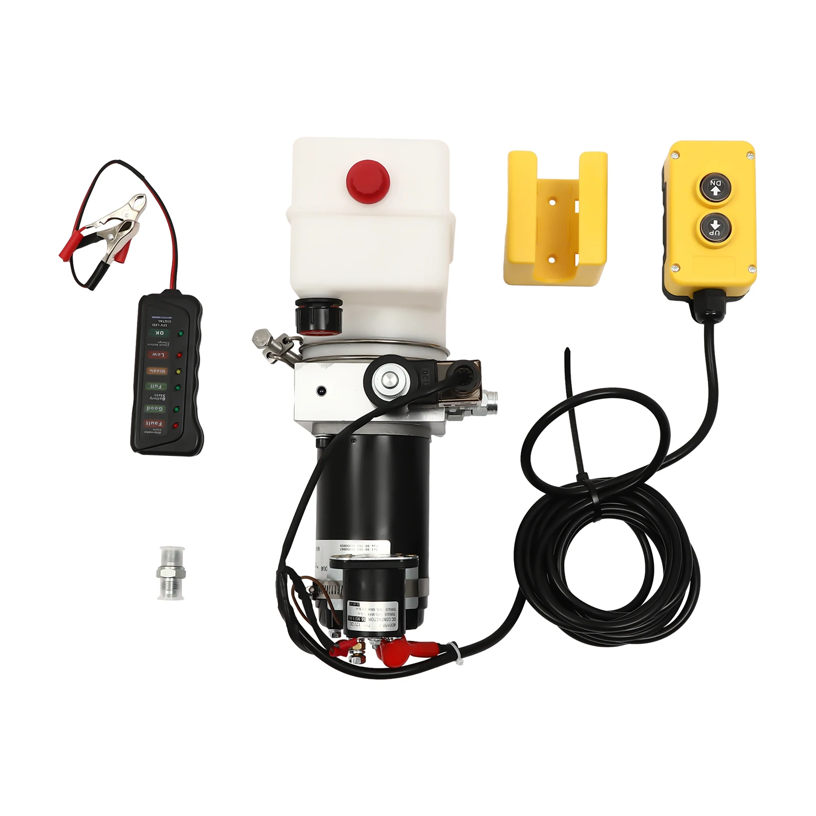 Elektrische Hydraulikpumpe, 12-V-Hydraulikaggregat mit Kupfermotor, 1,58 Qt Ölkapazität, geräuscharm, kompakt und schneller Start, Image