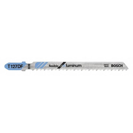 BOSCH T127DF100 JigsawBlade,L:4.625",Bi-Metal,PK100