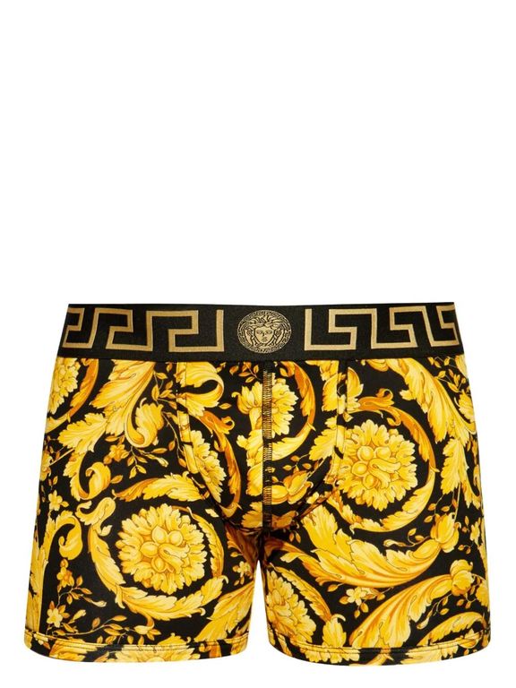 Patterned Boxers - Yellow - Versace Underwear