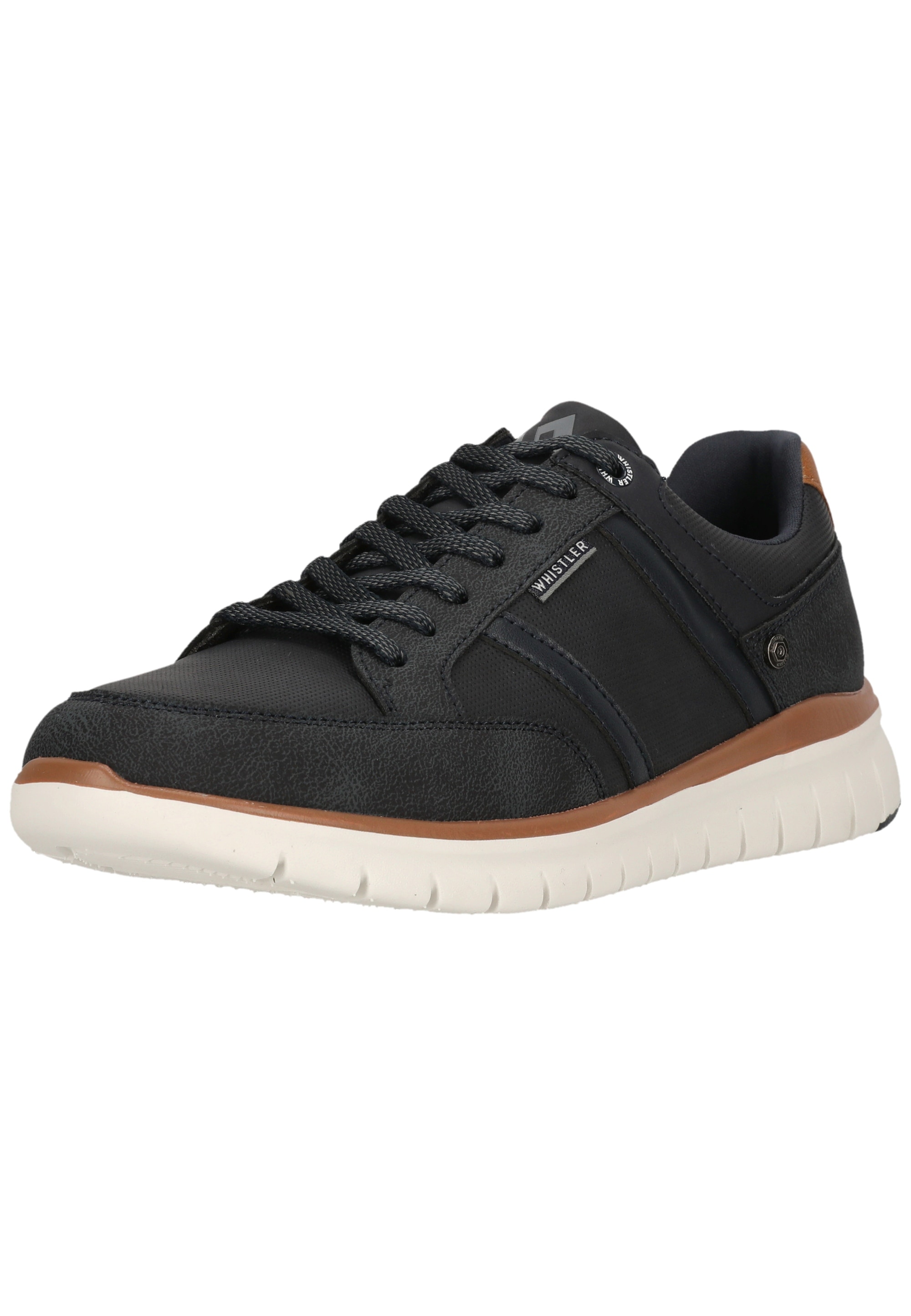 Sneaker WHISTLER "Lewen", Herren, Gr. 46, schwarz, braun, Kunstfaser, Polyurethane, Schuhe Sneaker, atmungsaktiv