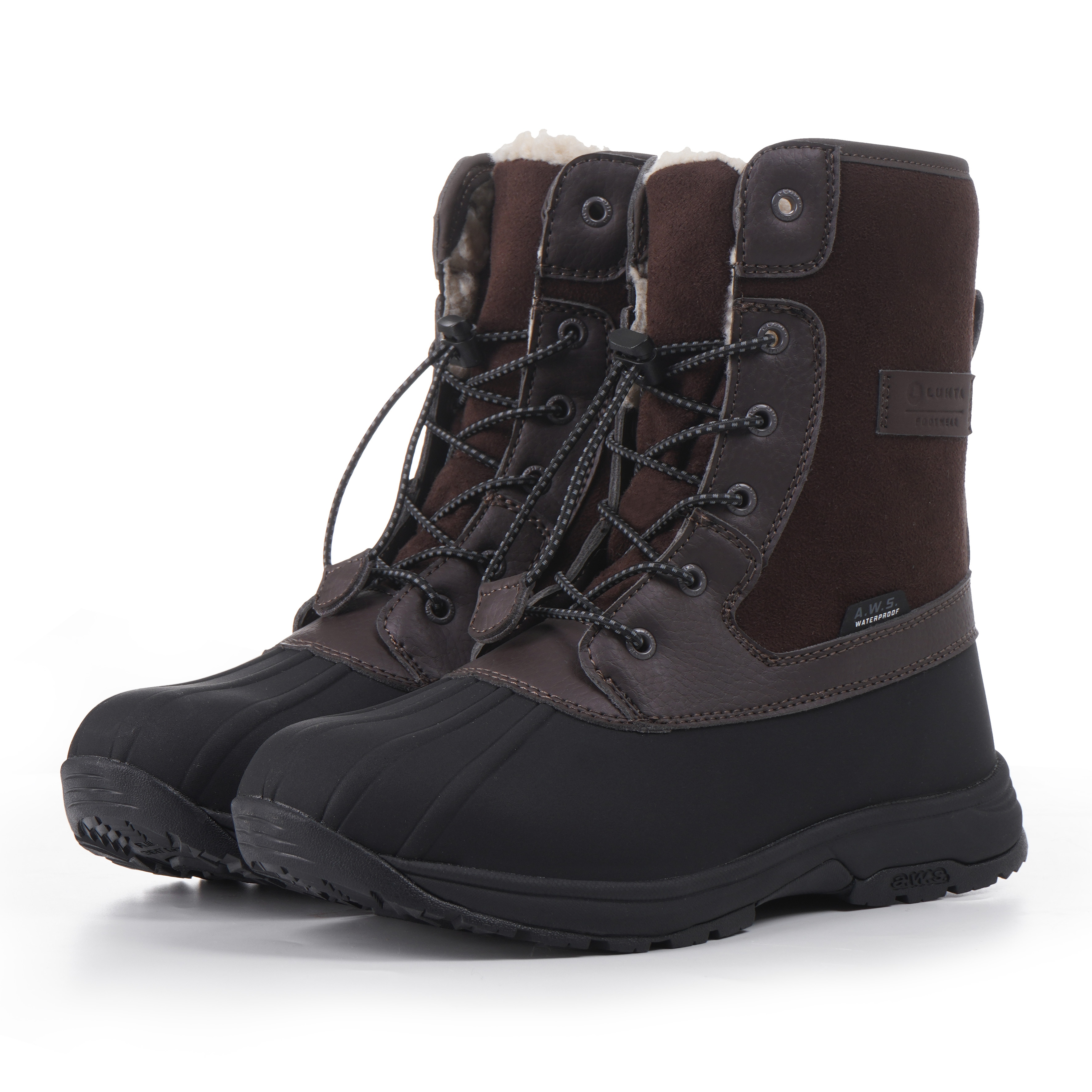 Winterboots LUHTA "TUTTU MS", Damen, Gr. 38, braun, Synthetik, Textil, Schuhe Winterboots, Winterschuhe, Winterstiefel, Snowboots, wasserdicht & gefüttert