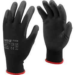 Rękawice robocze nylon/pu czarne 9 Image