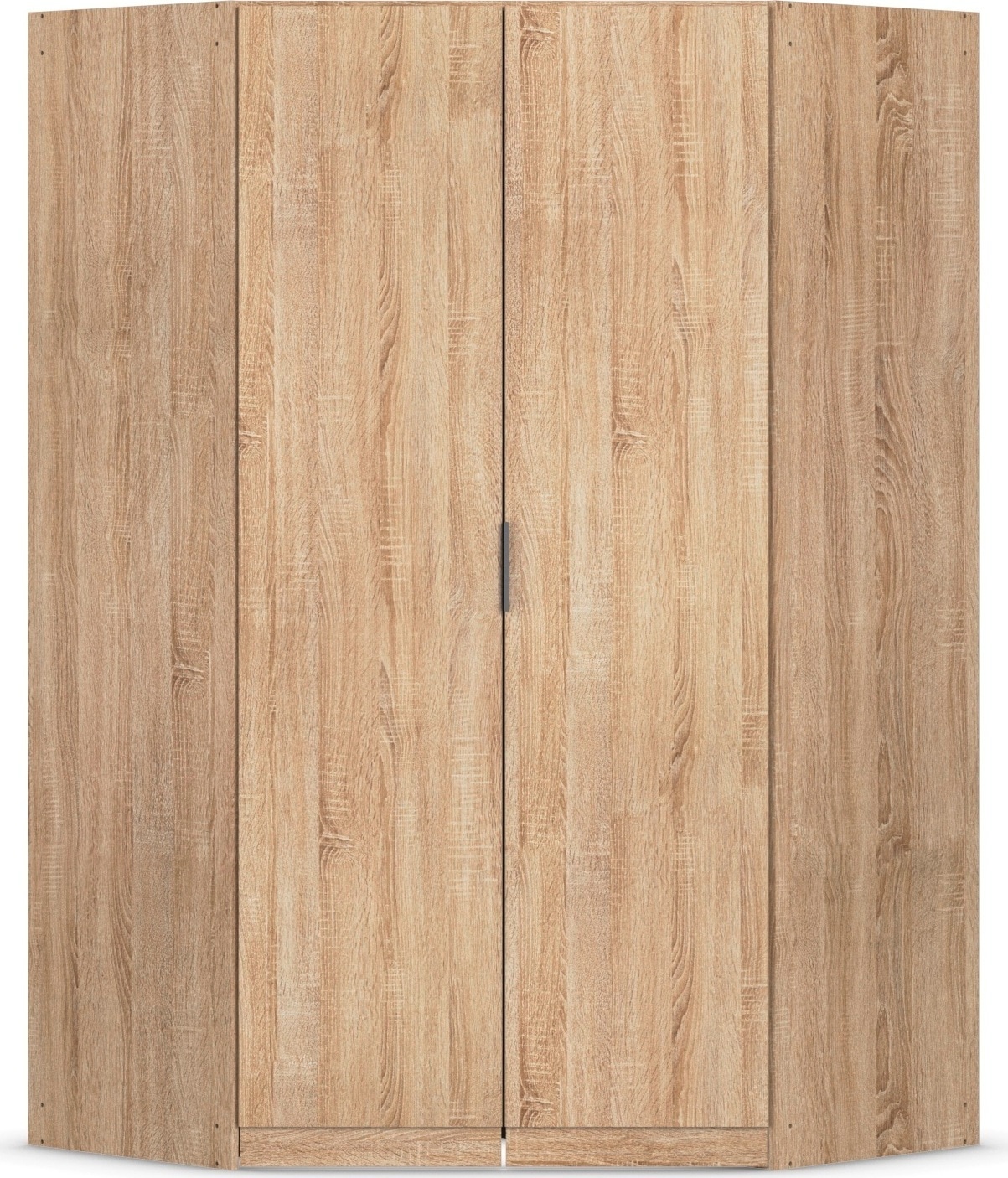 Kleiderschrank RAUCH "Eckschrank Schrank Ankleidezimmer Schlafzimmer Garderobe LAGOA", eiche sonoma, B:117cm H:197cm T:117cm, Holzwerkstoff, Schränke, Kleiderschrank, voll ausgestattet viel Stauraum, optional mit Aufsatz MADE IN GERMANY