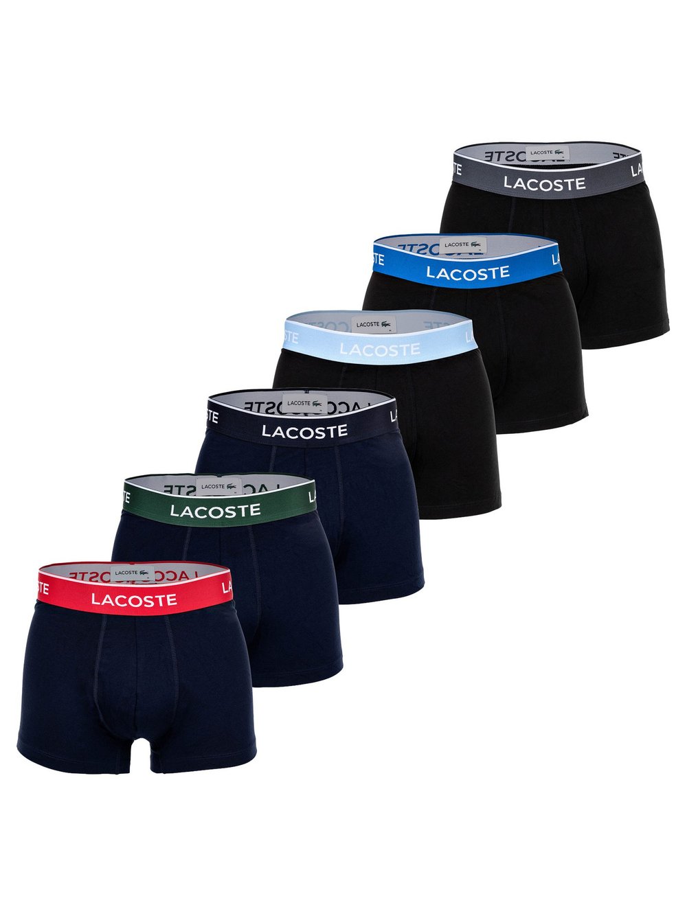 Lacoste Boxershort 6er Pack Herren mehrfarbig, M Image