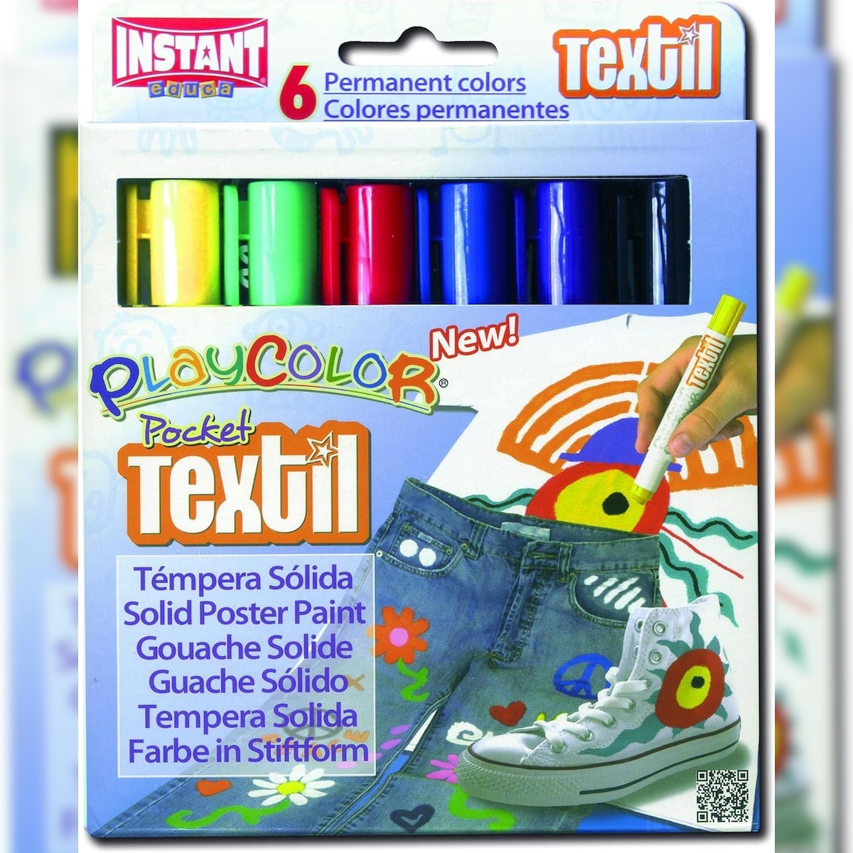 Farbstift Textil Pocket 5g Set 6 Farben