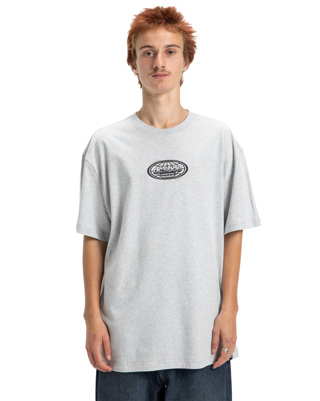 T-Shirt DC SHOES "Trotter", Herren, Gr. M, grau (light erdgrau), Obermaterial: 75% Walkfrottier, 25% Walkfrottier;, Shirts T-Shirt