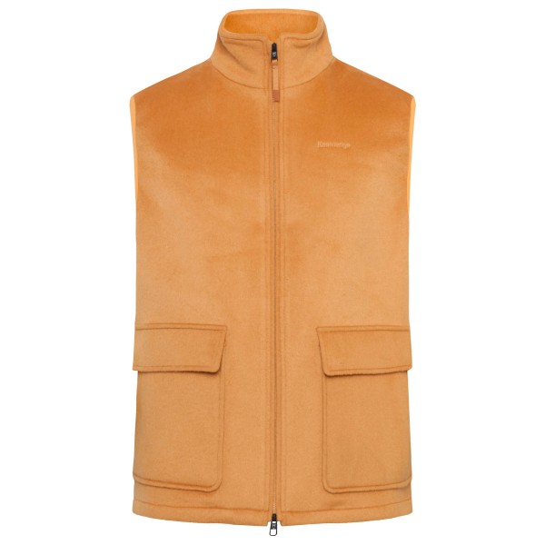 KnowledgeCotton Apparel - Felted Wool Vest - Merinoweste Gr M orange