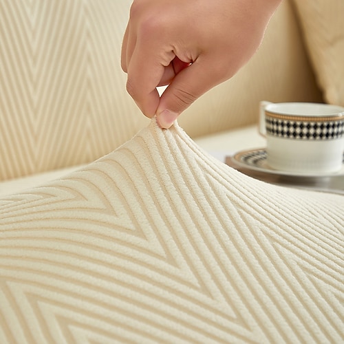 Elastischer Sofabezug aus Jacquard-Stoff, Stretch-Couchbezug, L-förmige Sofa-Schonbezug, Eckbezug für Wohnzimmer, 1/2/3/4-Sitzer Image