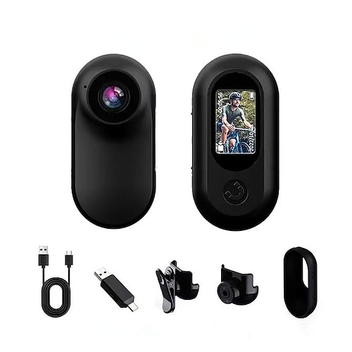 HD 1080P Mini Outdoor Sportskamera mit Magnetclip für Fotos und Videos Daumen-DV Tierkamera Fahrradrekorder Valentinstagsgeschenk Image