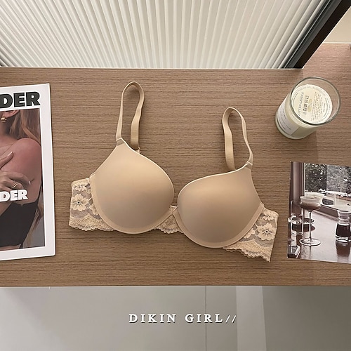 Damen Dessous BH Spitze LochNightwearNylon POLY Alltagskleidung Unterwäsche Schwarz Rote Khaki Beige Frühling Sommer Herbst Winter Image