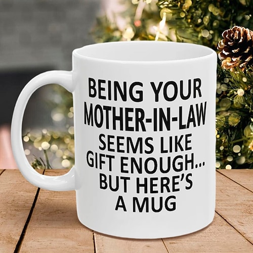 Deine Schwiegermutter sein 11oz Lustige Tasse Feiertagskaffee Becher von Schwiegermutter Lustiges Xmas Geschenk Familie Geburtstag Saisonale Trinkgefäße Image