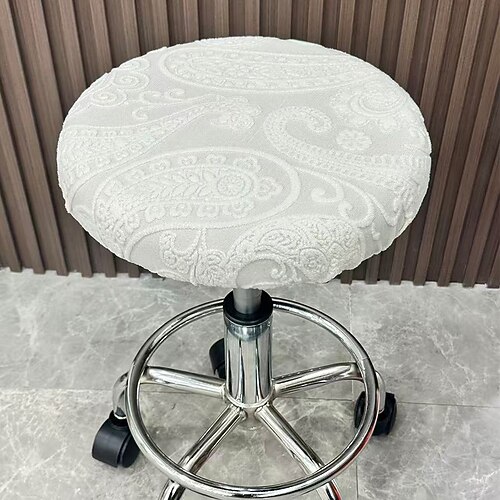 Esszimmerstuhl-Sitzbezug, super Passform, dehnbar, abnehmbar, waschbar, kurzer Schutzbezug, Sitzbezug für Hotel-Esszimmer, Zeremonie, Bankett, Hochzeitsfeier Image