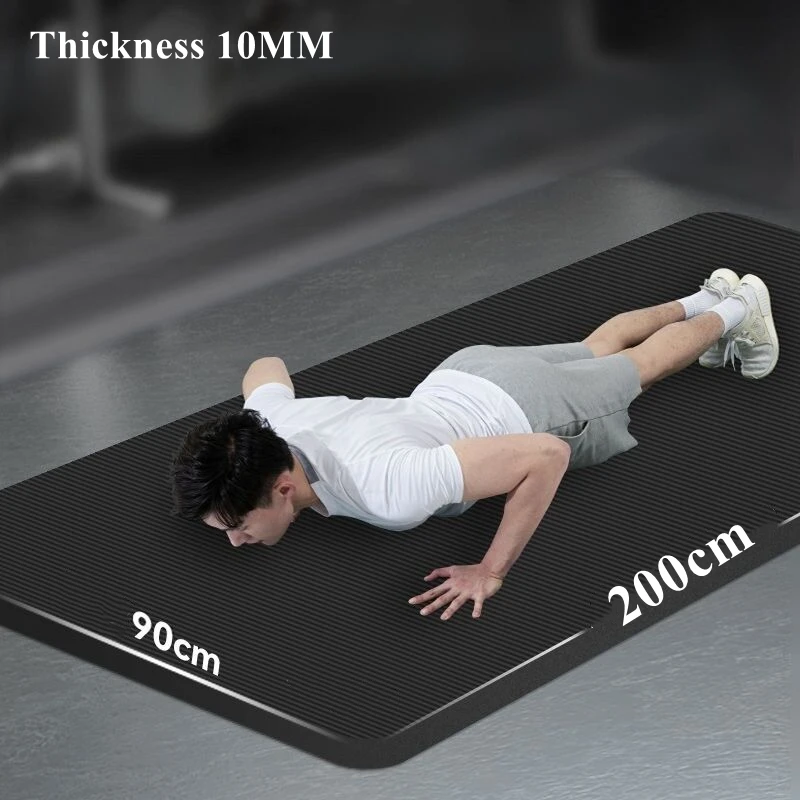 200/185×80/90cmYoga Mat Travel Fitness Exercise 10mm Thicknesses for Yoga Pilates Floor Workouts Thicken Widen Moisture-proof