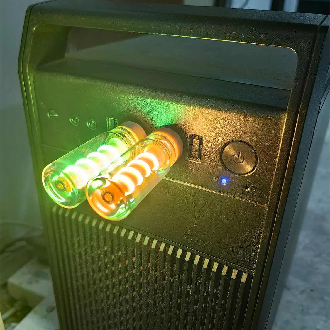 LED 5V Mini LED Nachtlicht Atmosphärenlampe Spiral-Glühfaden-Licht Handgefertigte DIY Campinglampe LED Flexible Retro USB-Glühbirne