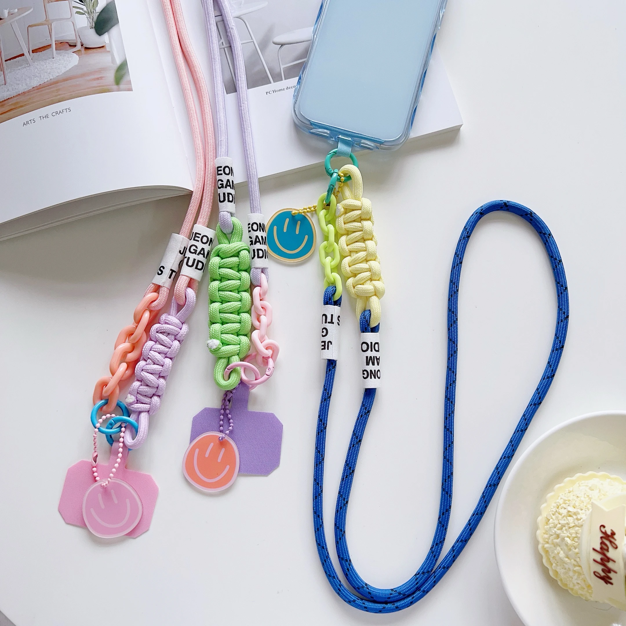 Trendy And Fashionable Mobile Phone Lanyard, Crossbody Long Rope, Mobile Phone Accessory Pendant, Universal And Simple Lanyard