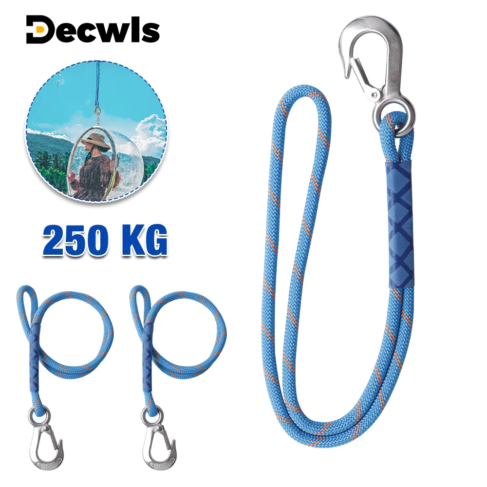 60 cm langes Hängeseil für Schaukeln, professioneller Hochleistungs-Klettverschluss aus Edelstahl, Aufhängewerkzeug für Hängematten/Hängesessel zu Hause, sichere Tragkraft 250 kg, Hängeseil für den