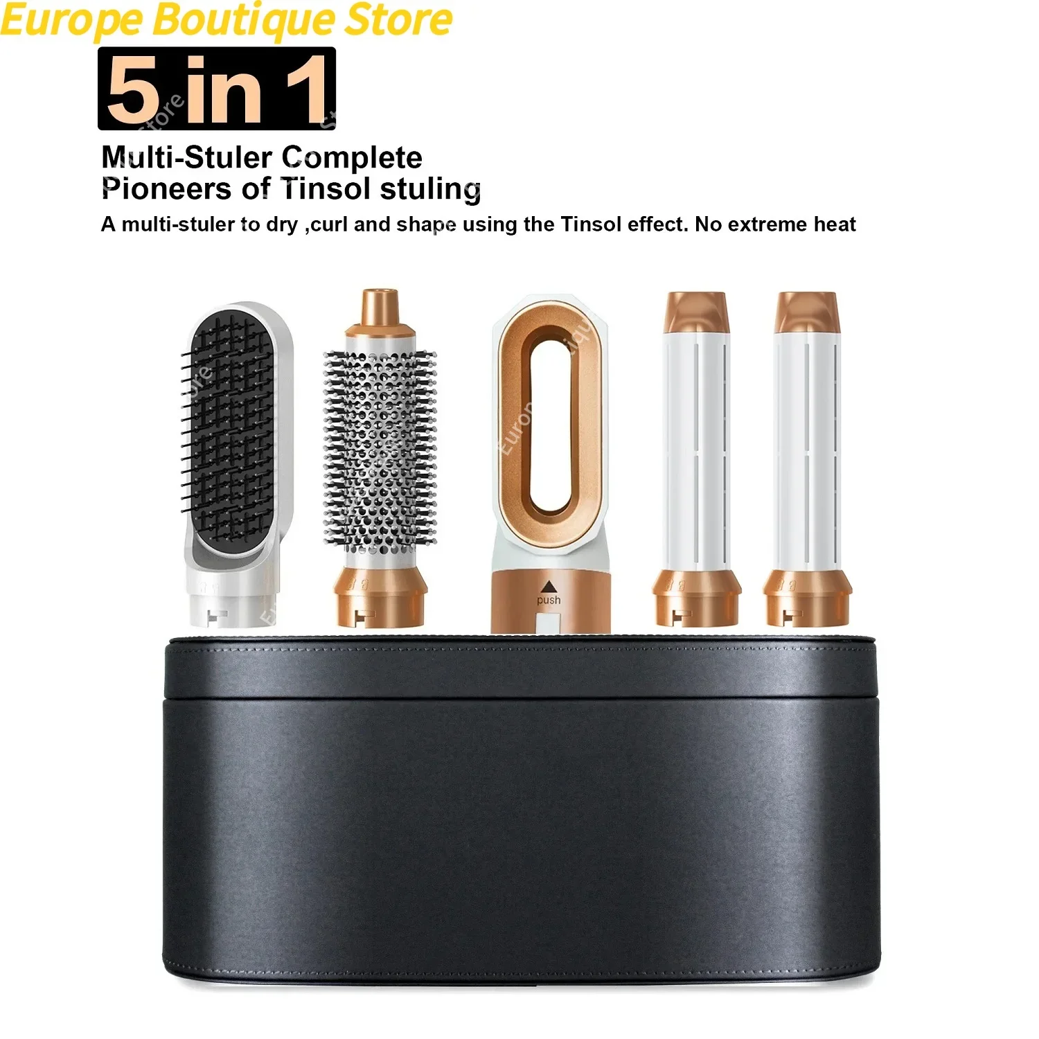 Professioneller 5-in-1-Haartrockner, Heißluftkamm, Lockenwickler für Dyson Airwrap Haartrockner, Styling-Werkzeug, Haarglätter, Friseurwerkzeug Image