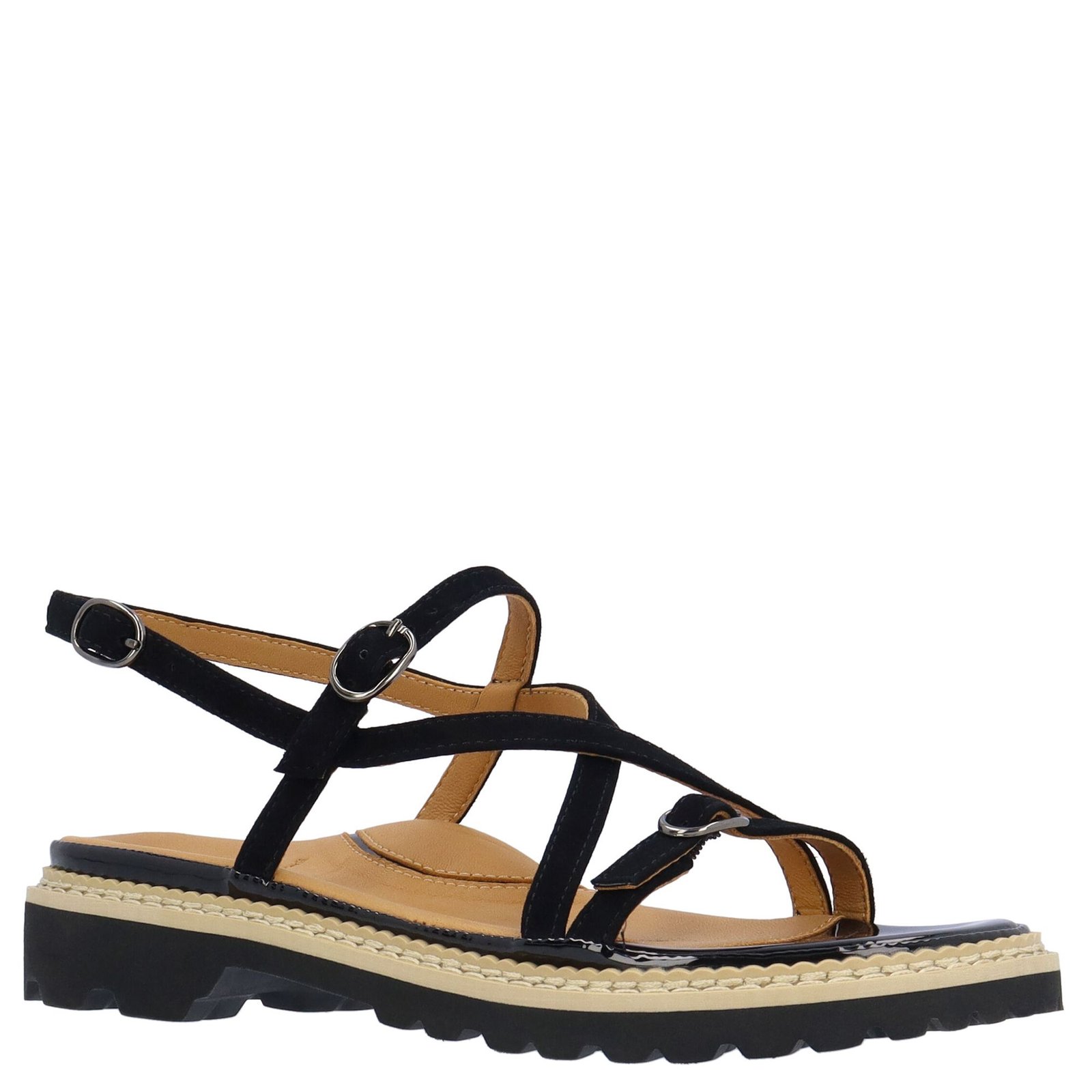 L'Amour Des Pieds Danilo - Womens 6 Black Sandal Medium