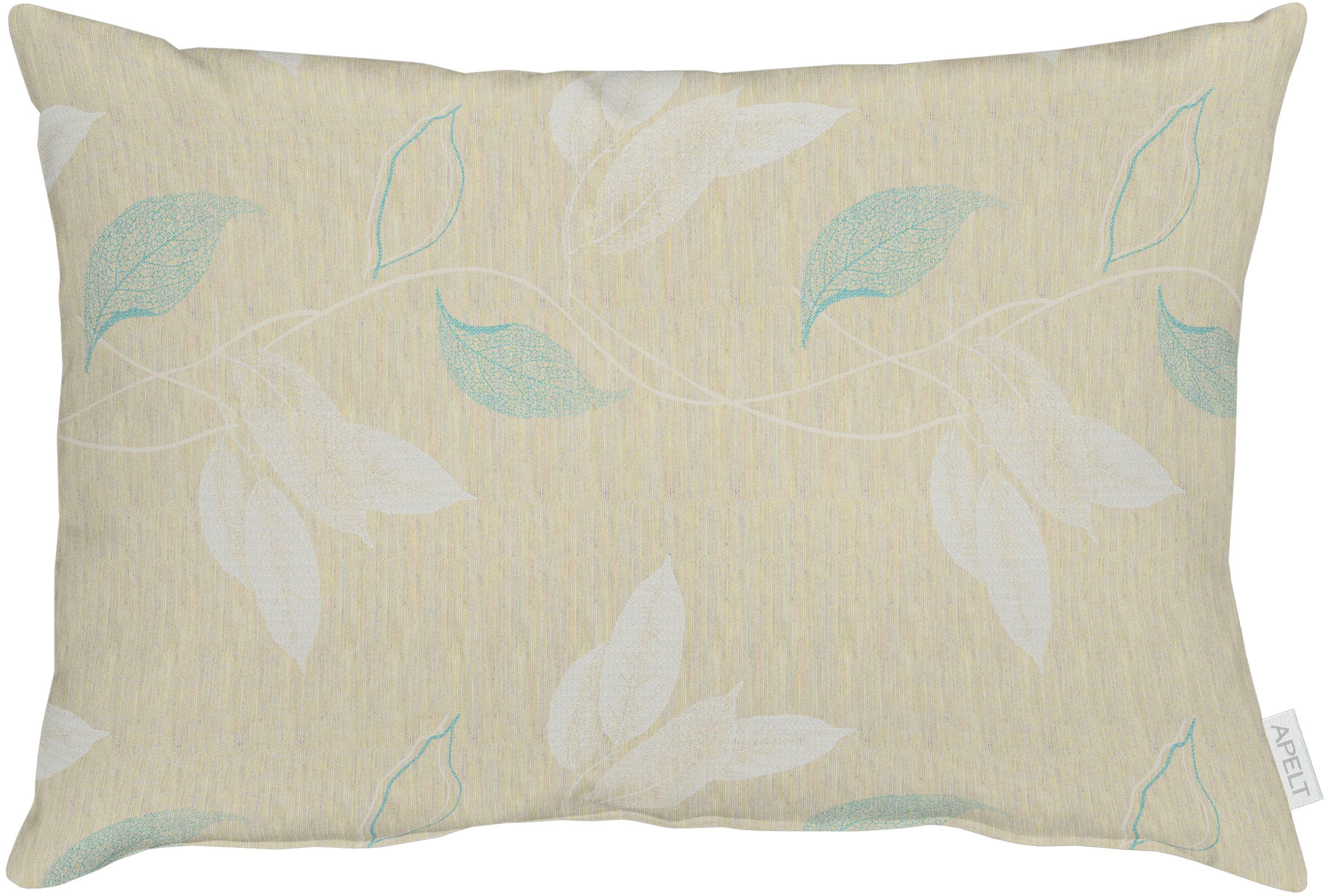 Kissenhülle APELT "Valerie" Gr. 1, beige (taupe, türkis), B:41cm H:5cm L:61cm, Polyester, Obermaterial: 75% Polyester, 25% Viskose, Kissenbezüge, Kissenhülle, ohne Füllung