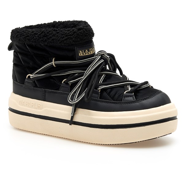 Napapijri - Women's Mid Boot Glacier - Winterschuhe US 6,5 | EU 37 schwarz/beige