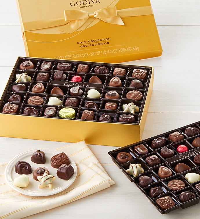 Godiva® Gold Ballotin Chocolates Box -72Piece, Cho Colate, Chocolates & Sweets by Simply Chocolate