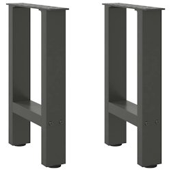 vidaXL Couchtischbeine Anthrazit 2 Stk. 38x(42-43) cm Stahl Image