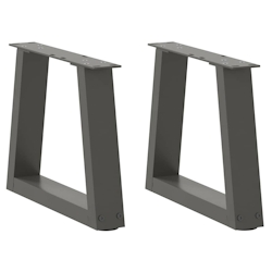 vidaXL Couchtischbeine V-Form 2 Stück Anthrazit 40x(30-31,3) cm Stahl Image