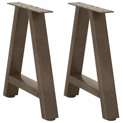 vidaXL Couchtischbeine A-Form 2 Stk. 38x(42-43) cm Stahl Image