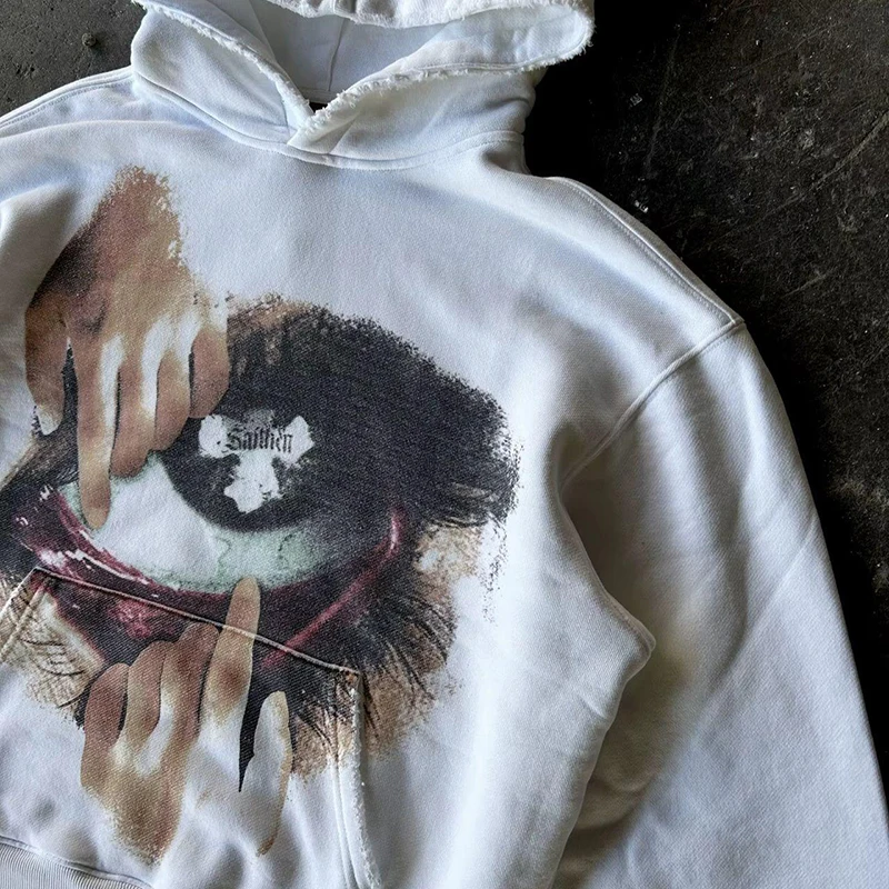 Harajuku Woman Sweatshirts Streetwear Y2K Hoodie Graphic Print Clothes Oversized Pullover Hoodie Sweatshirt Winter Clothes