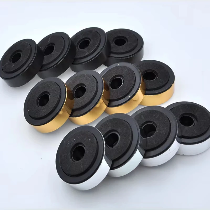 4 stücke Lautsprecher Amp Füße Pad Aluminium Legierung Rahmen Stoßdämpfung Dämpfung Für Audio Stereo Lautsprecher Verstärker Füße Pad 30mm x 8mm Image