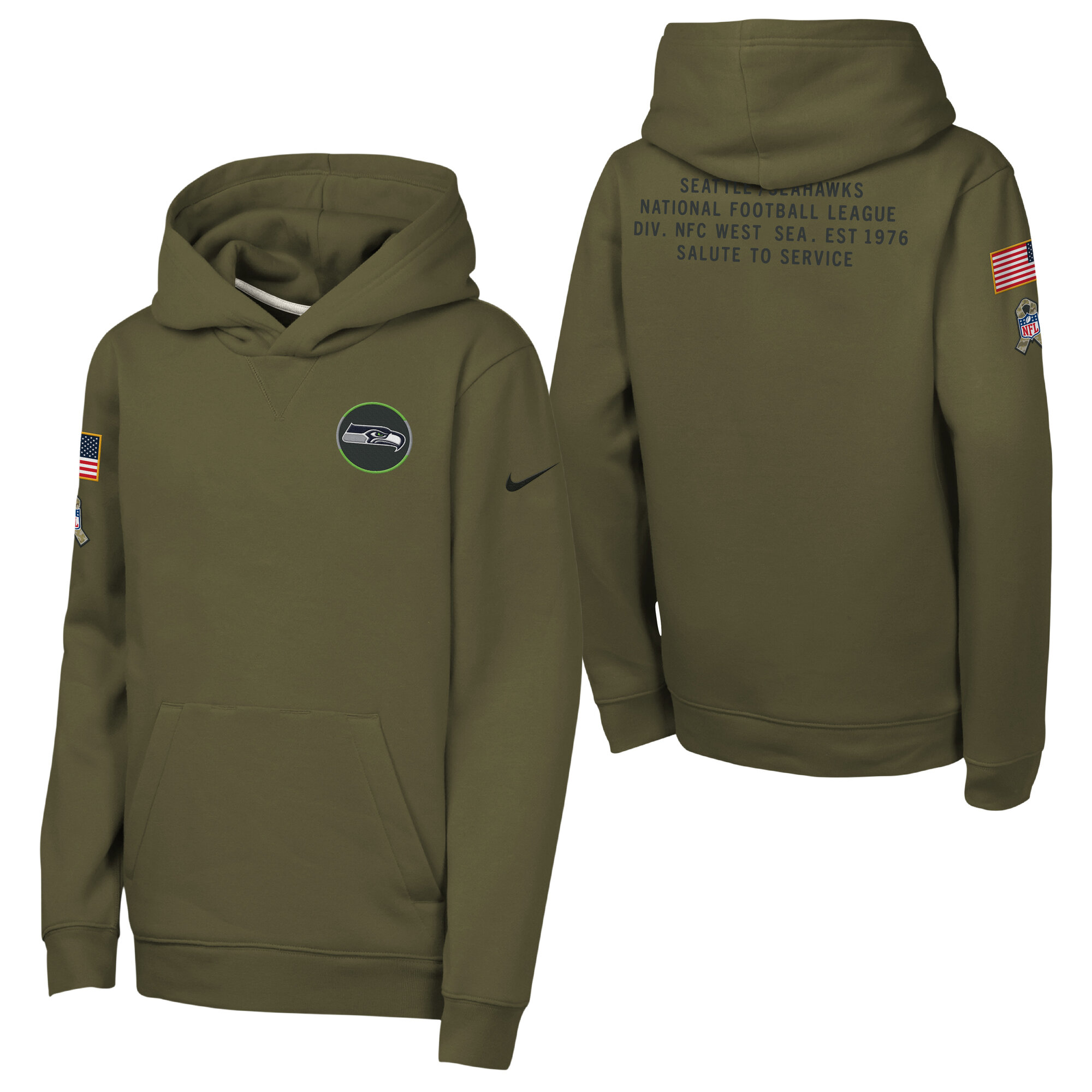 Seattle Seahawks Nike Salute To Service Hoodie - Jugendliche Image
