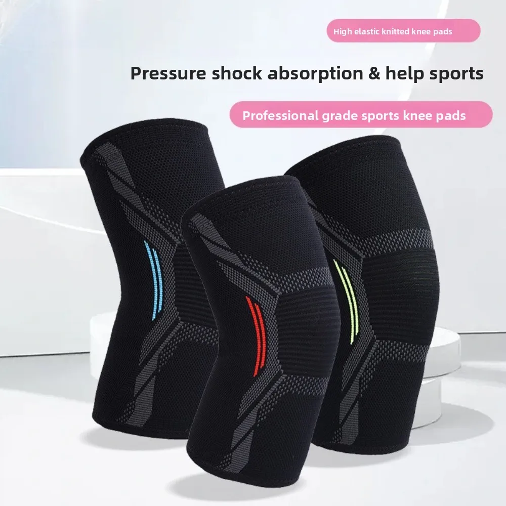 Sport-Anti-Rutsch-Knieschützer für Männer und Frauen, Outdoor, Wandern, Skifahren, Seil, Laufen, Tanzen, Gehen, Beinschützer, atmungsaktiv, warm, Knieschützer Image