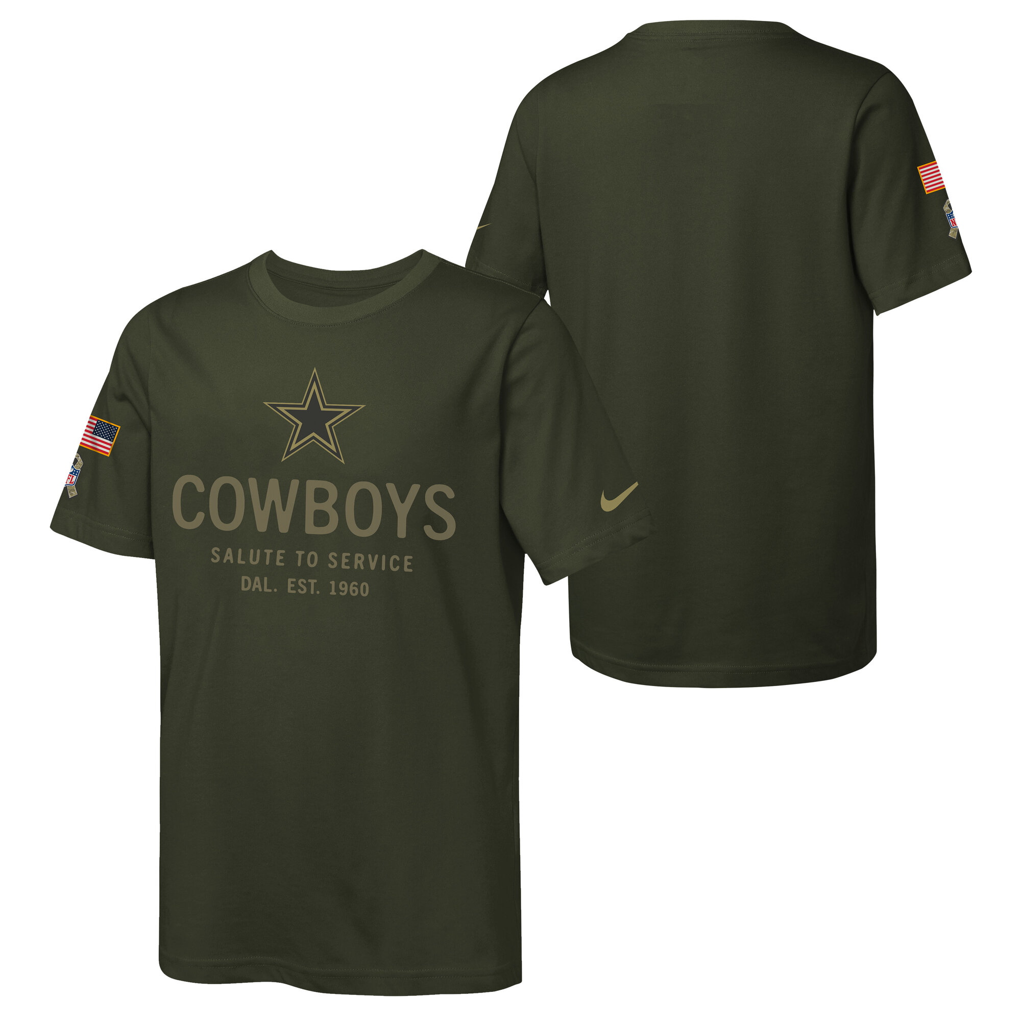 Dallas Cowboys Nike Salute To Service T-Shirt - Jugendliche Image