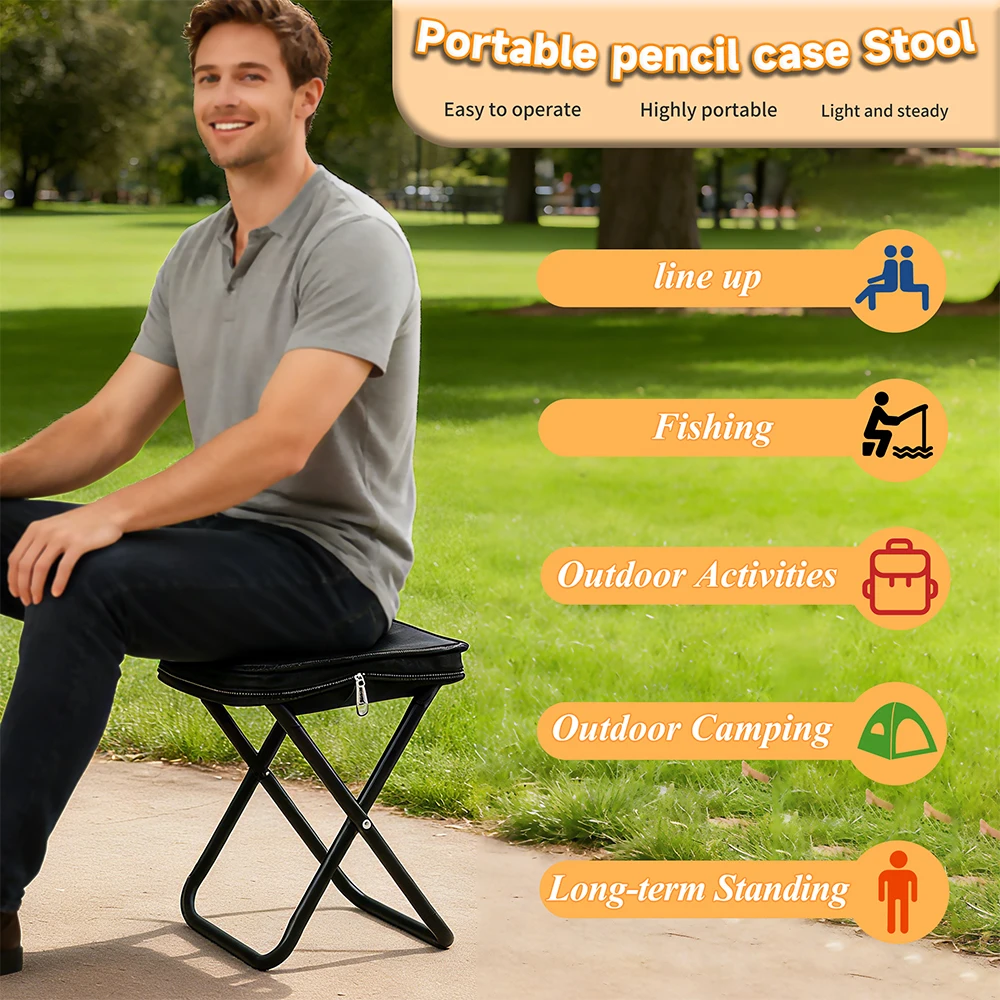 Camping Klappstuhl Camptool Handhocker Leichter Strand Angelstuhl für Outdoor Wandern Klettern Image