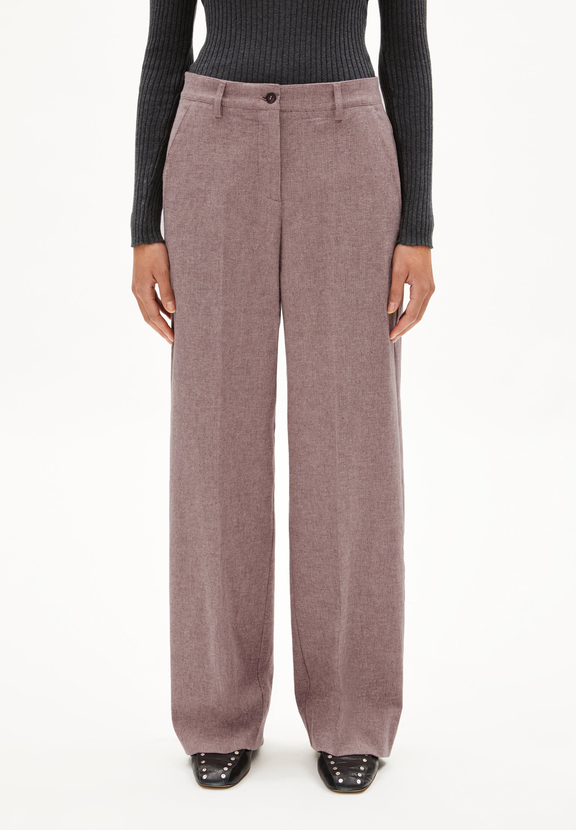 LEANDRAA HANDAAS | Webhose aus Bio-Baumwoll Mix - mehrfarbig (L) Image