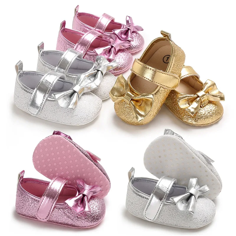 Spring and Autumn Baby Princess Shoes Cute Bow Baby Shoes Soft Bottom Anti slip Baby Sneakers