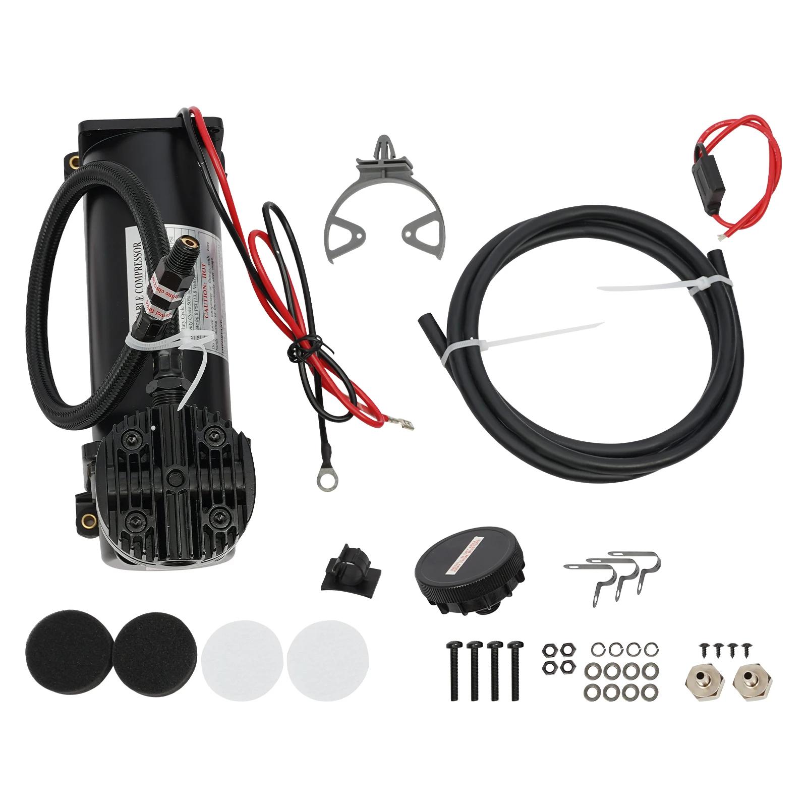 Kit compressore d'aria 200psi Compressore d'aria 12v Compressore a sospensione pneumatica per clacson per auto, sistemi di sospensione pneumatici