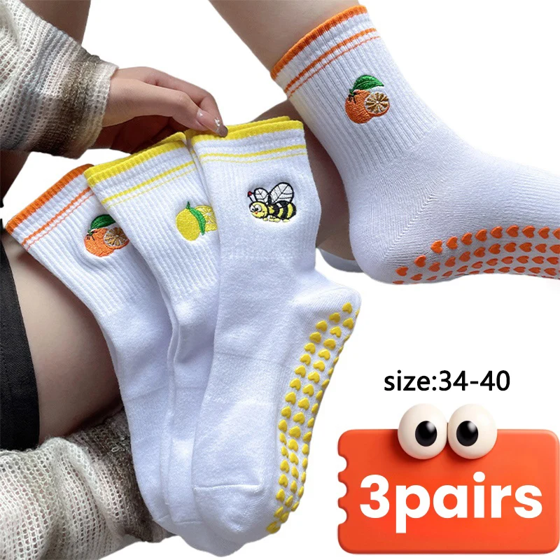 3 pairs of Pilates socks yoga socks women